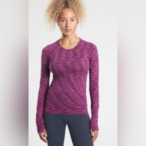Athleta Momentum Space-dye Active Top - Size Small - Picture 1 of 9
